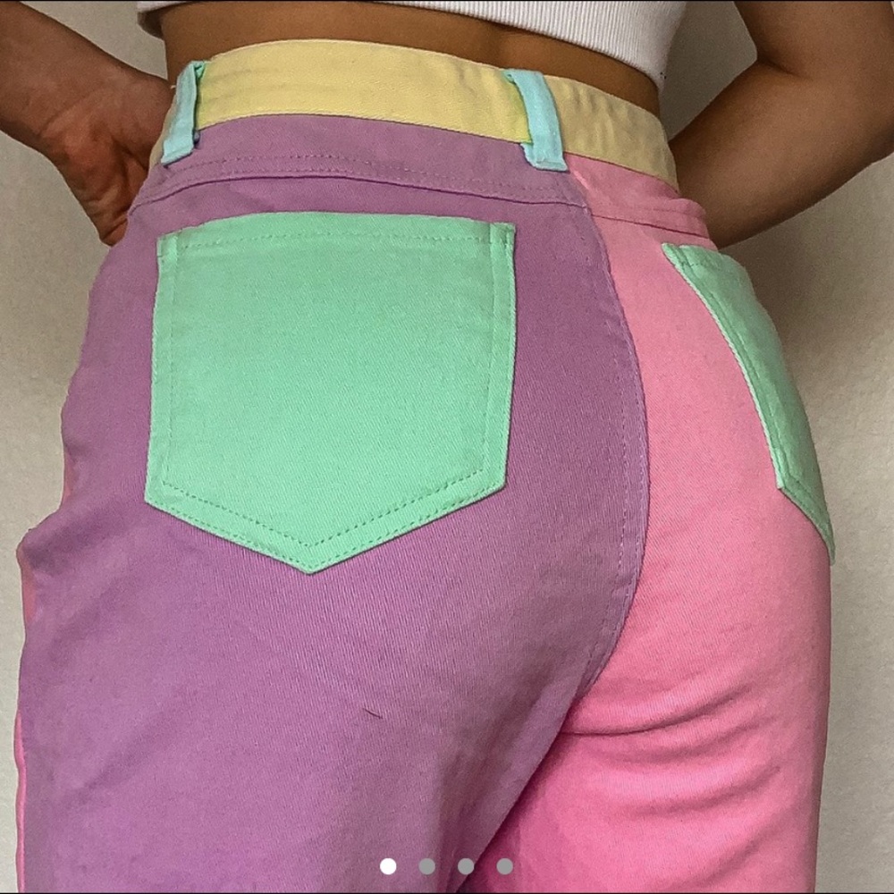 Color block dolls kill sugarthreads jeans